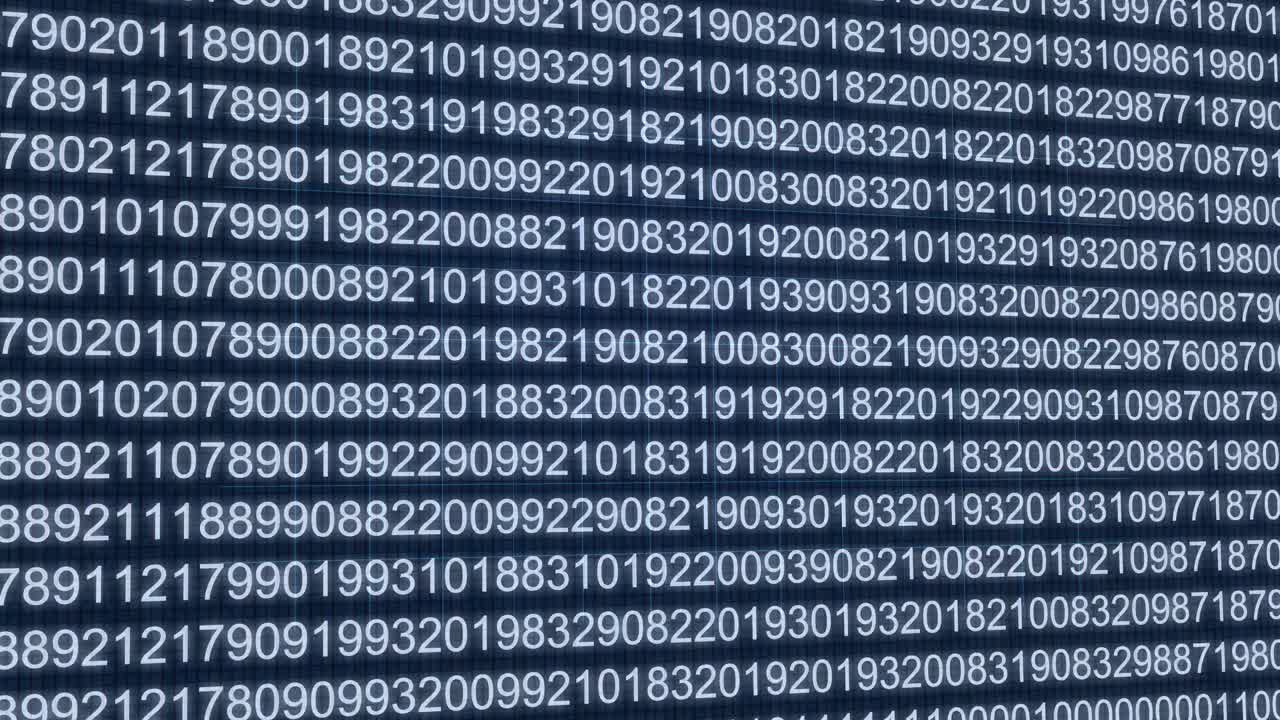 Digital numbers code background