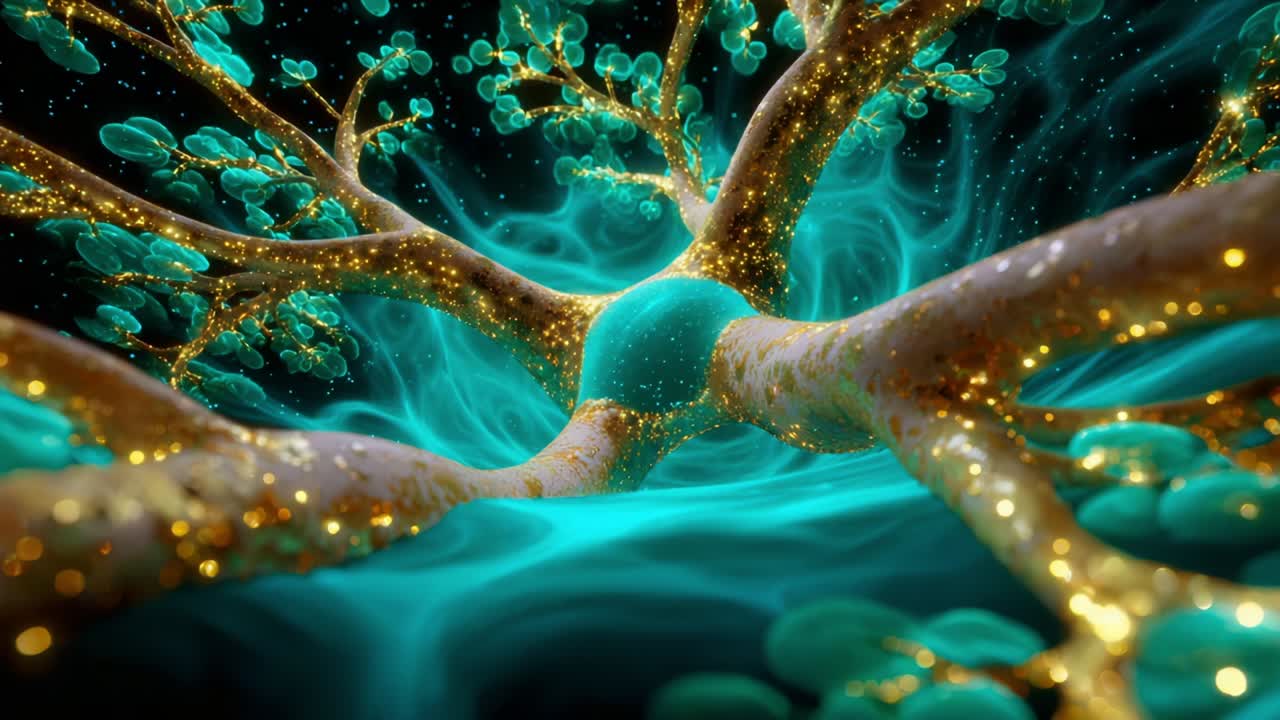 A Stunning Visual Representation of a Bioluminescent Tree with Ethereal Colors, Capturing the Beauty of Nature in a Surreal and Enchanting Digital Art Style That Evokes Wonder and Imagination
