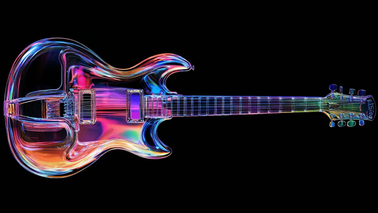 Rainbow Electric Guitar