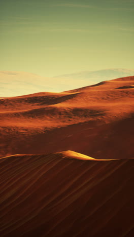 impresionante vista de las dunas de arena en el desierto