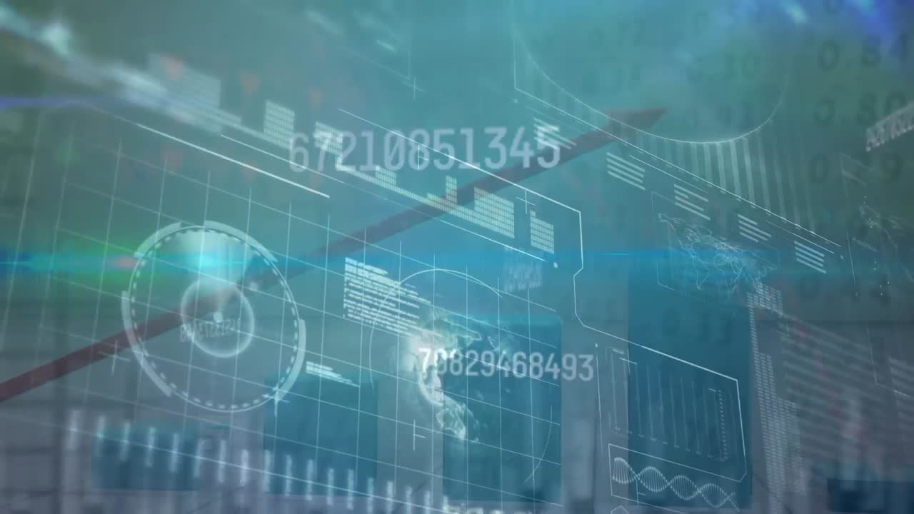 범위 이상의 재무 데이터 처리의 애니메이션