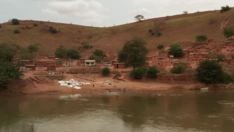 Flying-over-the-Keve-River,-Angola,-Africa-14