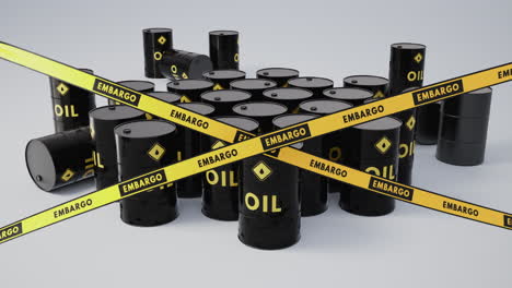 oil barrels and embargo