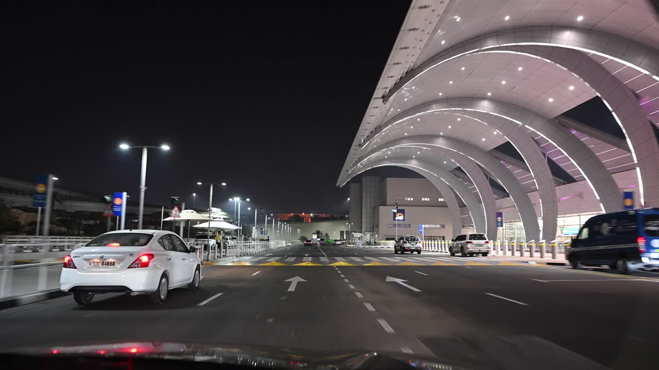 A view of DXB airport Terminal 3 in Dubai, UAE