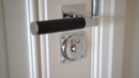 Modern-door-with-stylish-metal-knob-in-flat