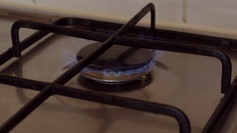 cu of turning on hob gas jet on high then turning gas off