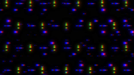 random dots pattern with glitch on digital screen