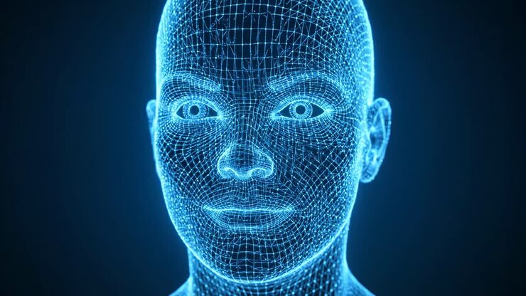 Human Face Wireframe: A Digital Transformation