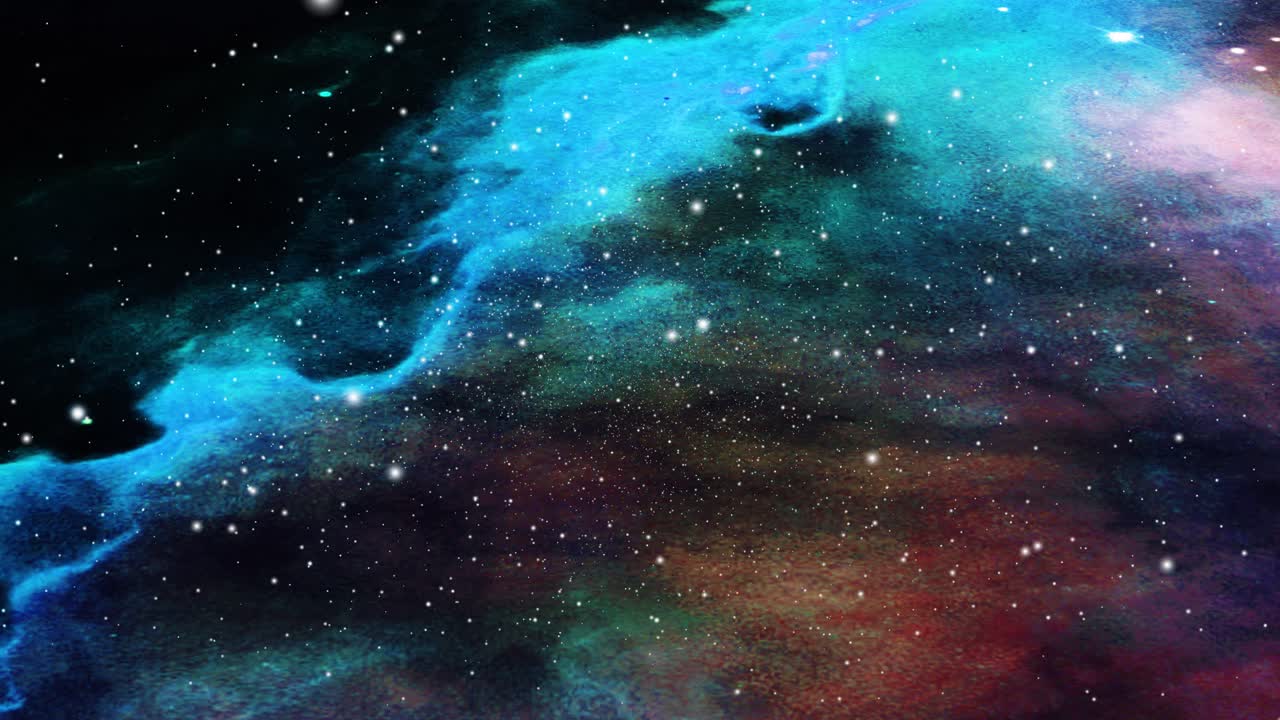 la superficie delle nuvole nebulose in movimento nell'universo