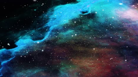 the surface of the moving nebula clouds in the universe