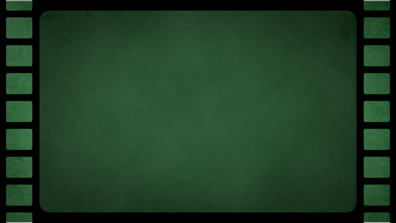 8090년대 스타일 1의 모션 그린 복고풍 영화 카운트다운 추상적 배경