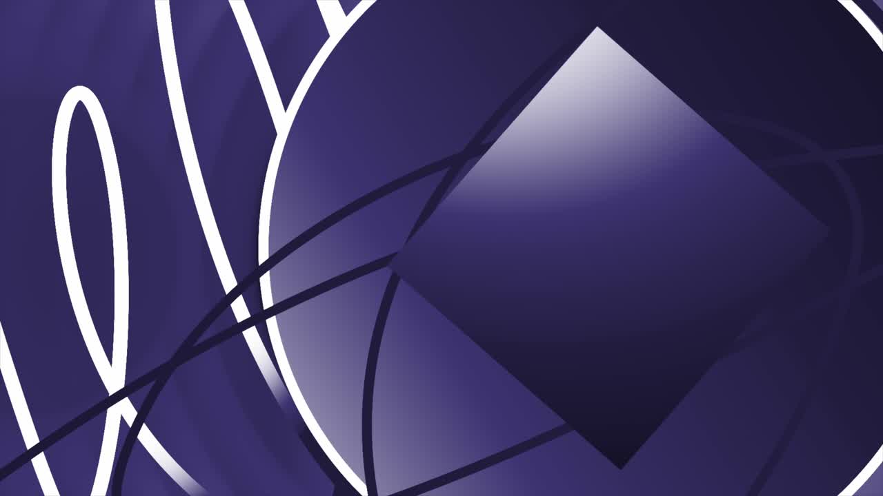 Abstract Purple and Blue Geometric Shapes