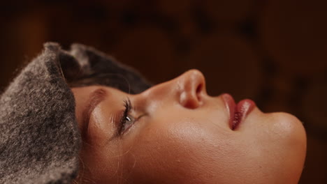 woman receiving a facial massage