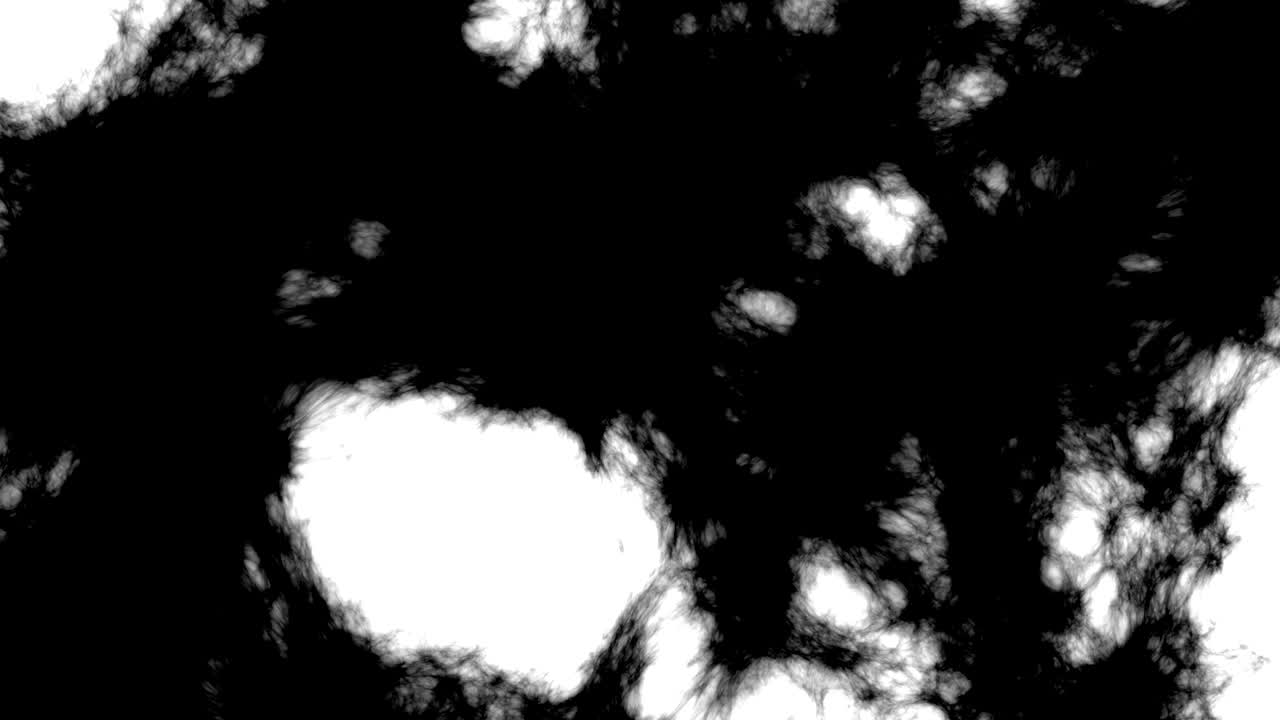 Sfondo horror con fumo astratto nero in movimento in loop
