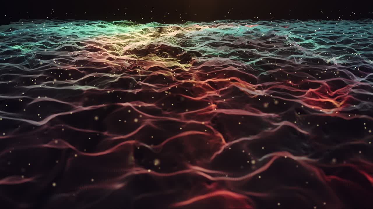 Abstract wave pattern animation background