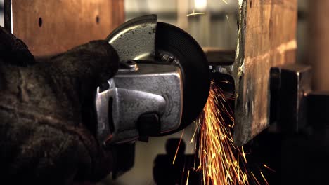 welder working at work shop