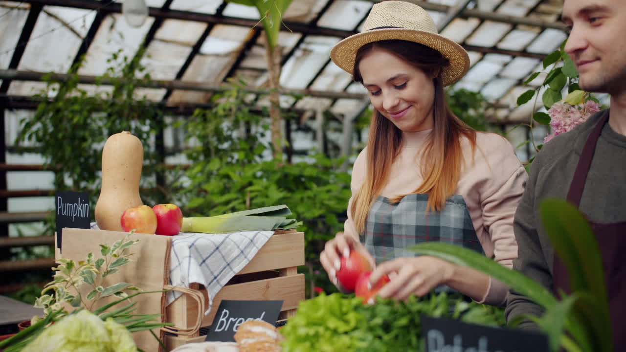 Farmers Market in a Greenhouse
