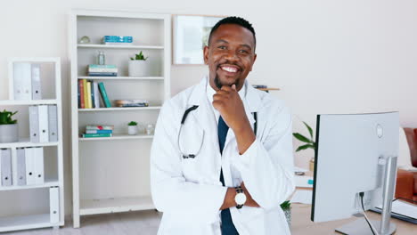 Face,-black-man-or-doctor-with-success