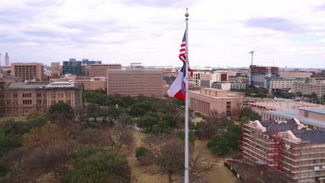 texas state capitol building flags swift 4k 60fps