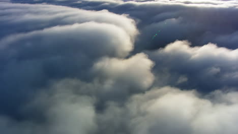 above the clouds aerial view