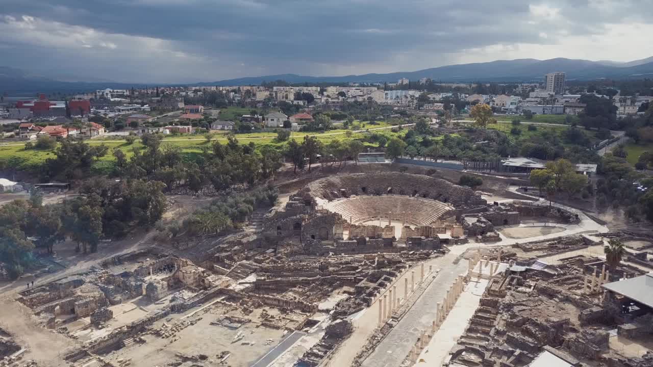 la antigua escitópolis en beit shean, israel