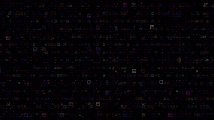Digital dots grid data hitech concept virtual space random dots grid data hitech concept virtual