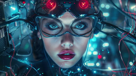 AI technology woman