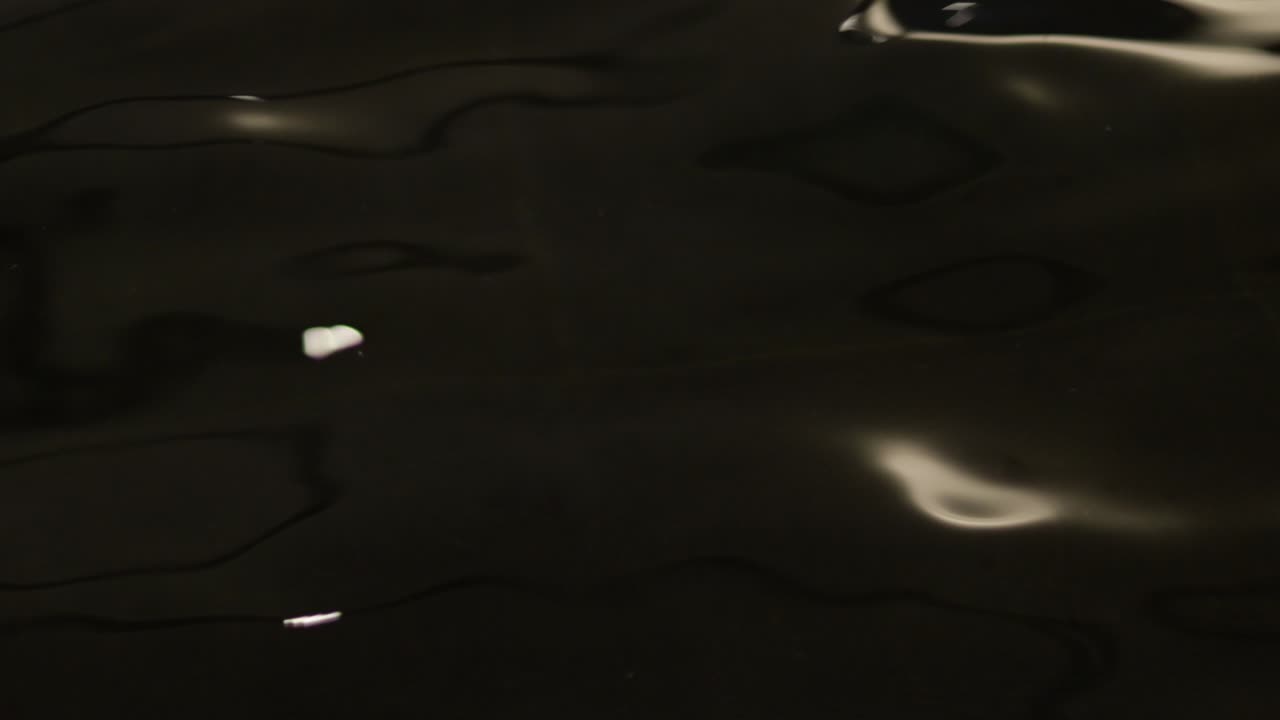 footage of the movement of the surface of the water that reflects light