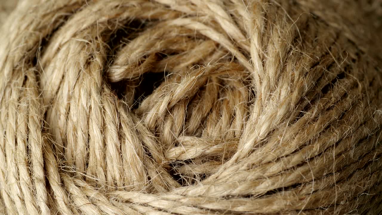 la bola de yute es un arpón rústico de cuerda.