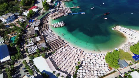 ksamil albania holiday beach resort island ionian sea summer travel destination