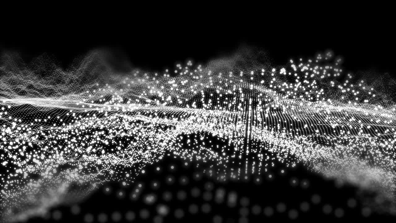 gráfico de movimiento 3d de forma de onda blanca