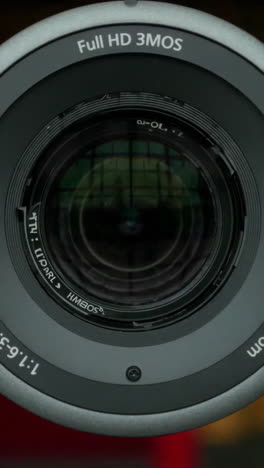 close-up of a full hd 3mos camera lens