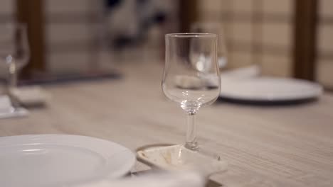 empty table setting in a japanese restaurant