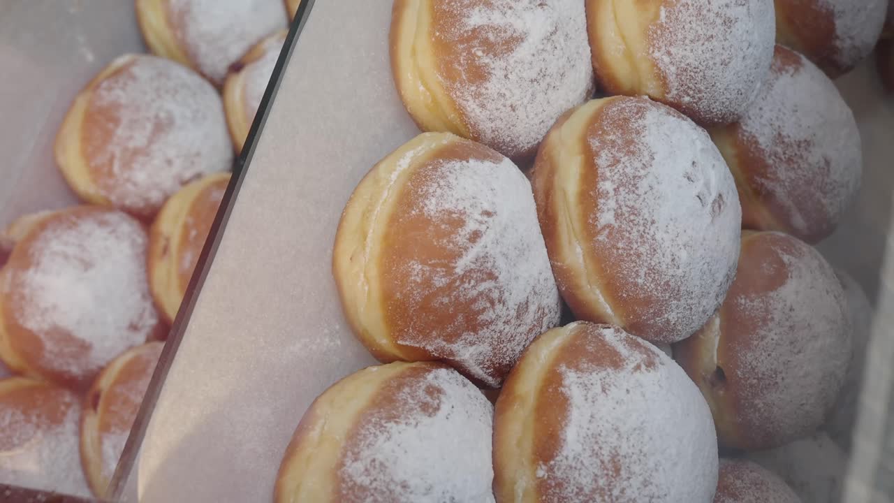 Donuts with Powdered Sugar