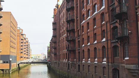 german sign for wall preparation bridge in the heart of hamburg city