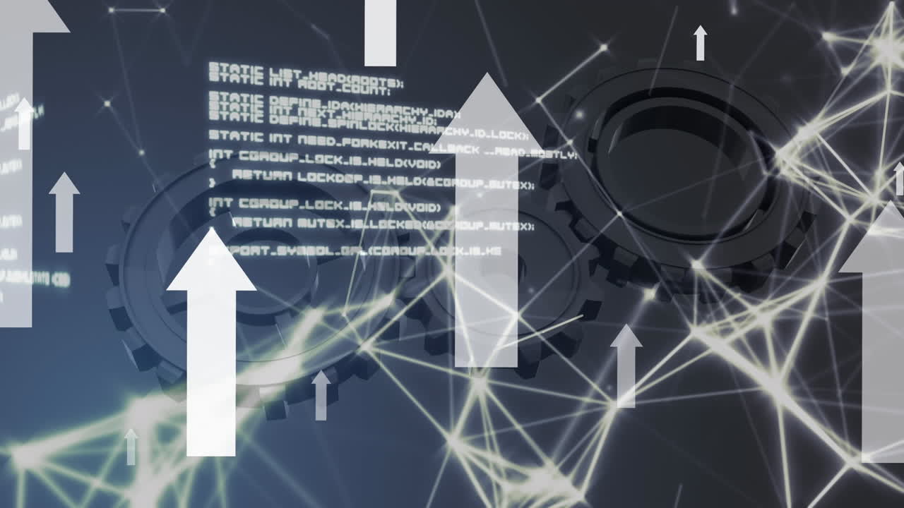 회전하는  ⁇ 을 통해 연결 네트워크의 애니메이션