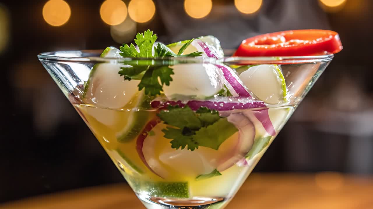 Close-up of a Seafood Cocktail