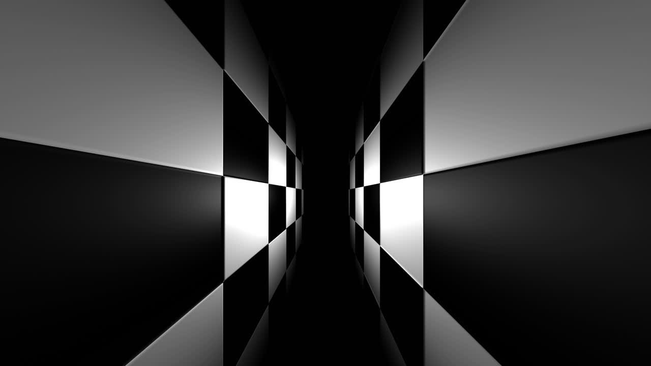 Abstract Chessboard Tunnel