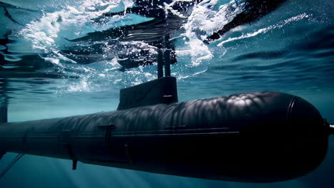 submarine underwater view