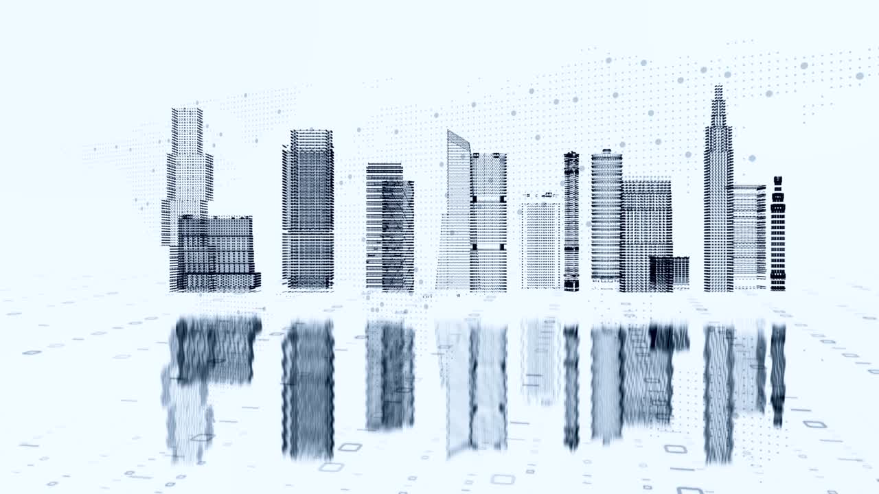 Smart city, digital world, Global communication network concept. 6G Business graph. Global business.