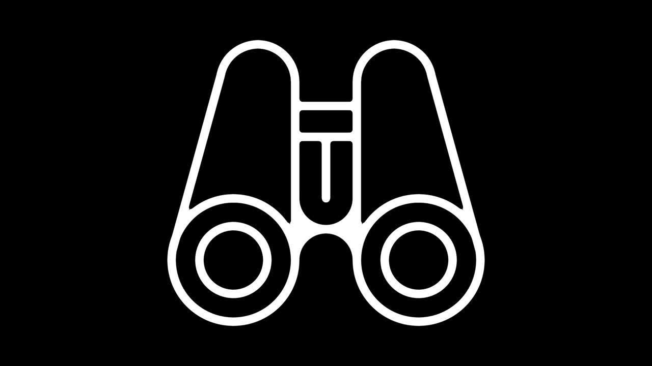 animación del icono de la línea de pronóstico de negocios con alfa