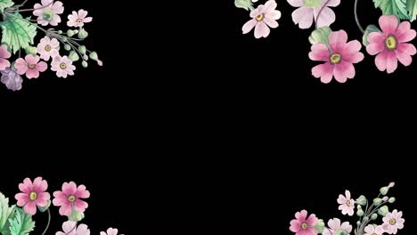 blumen-wasserfarben-grenze