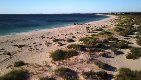 Sobrevuelo-De-La-Playa-De-La-Bahía-De-Jurin-En-El-Oeste-De-Australia