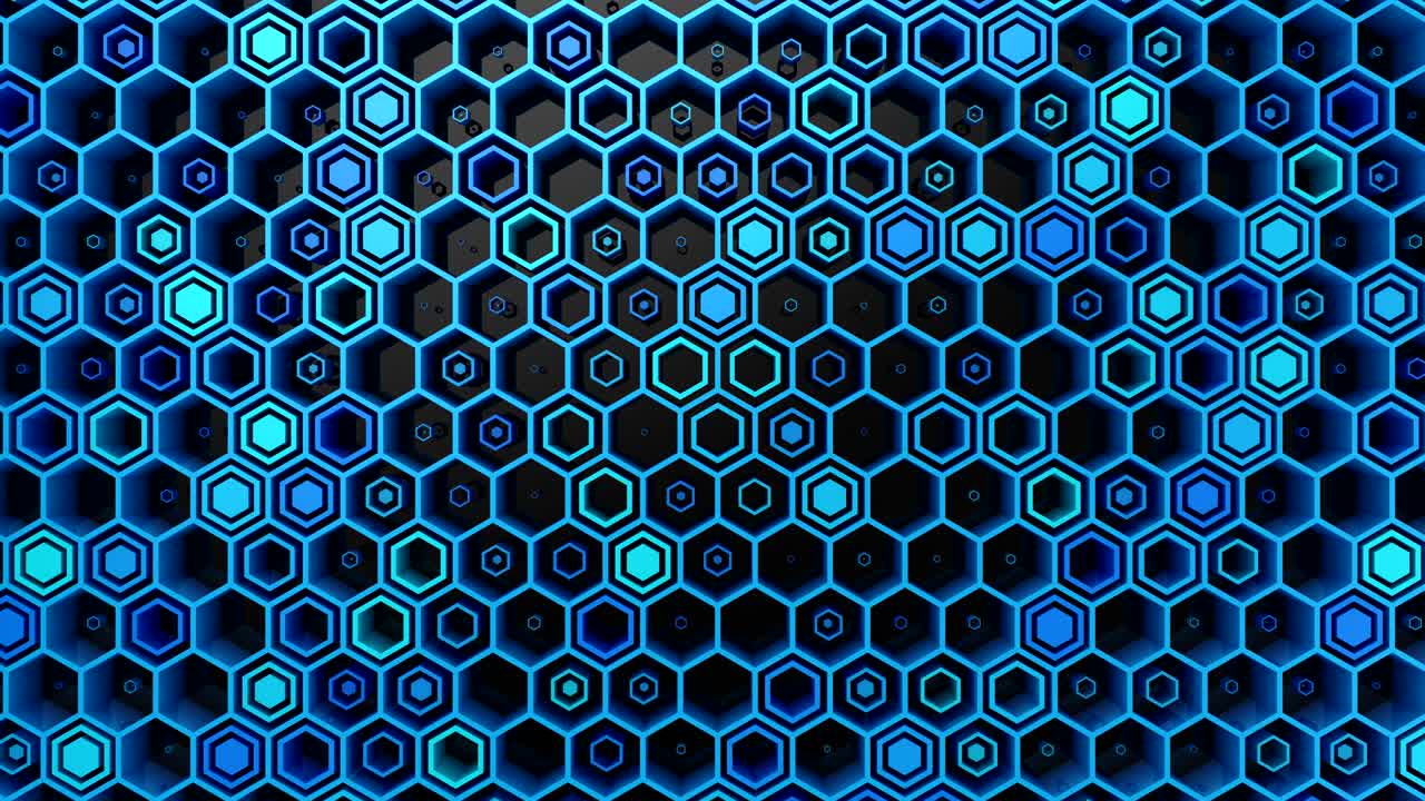 el fondo de los hexágonos