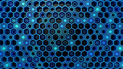el fondo de los hexágonos