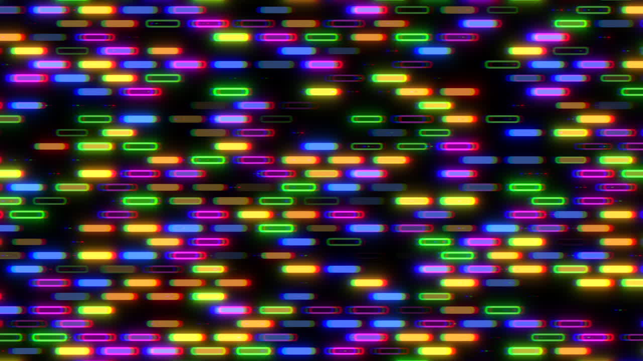 Symmetrical grid of colorful squares creates vibrant pattern