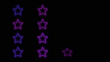 Purple-stars-pattern-with-neon-light