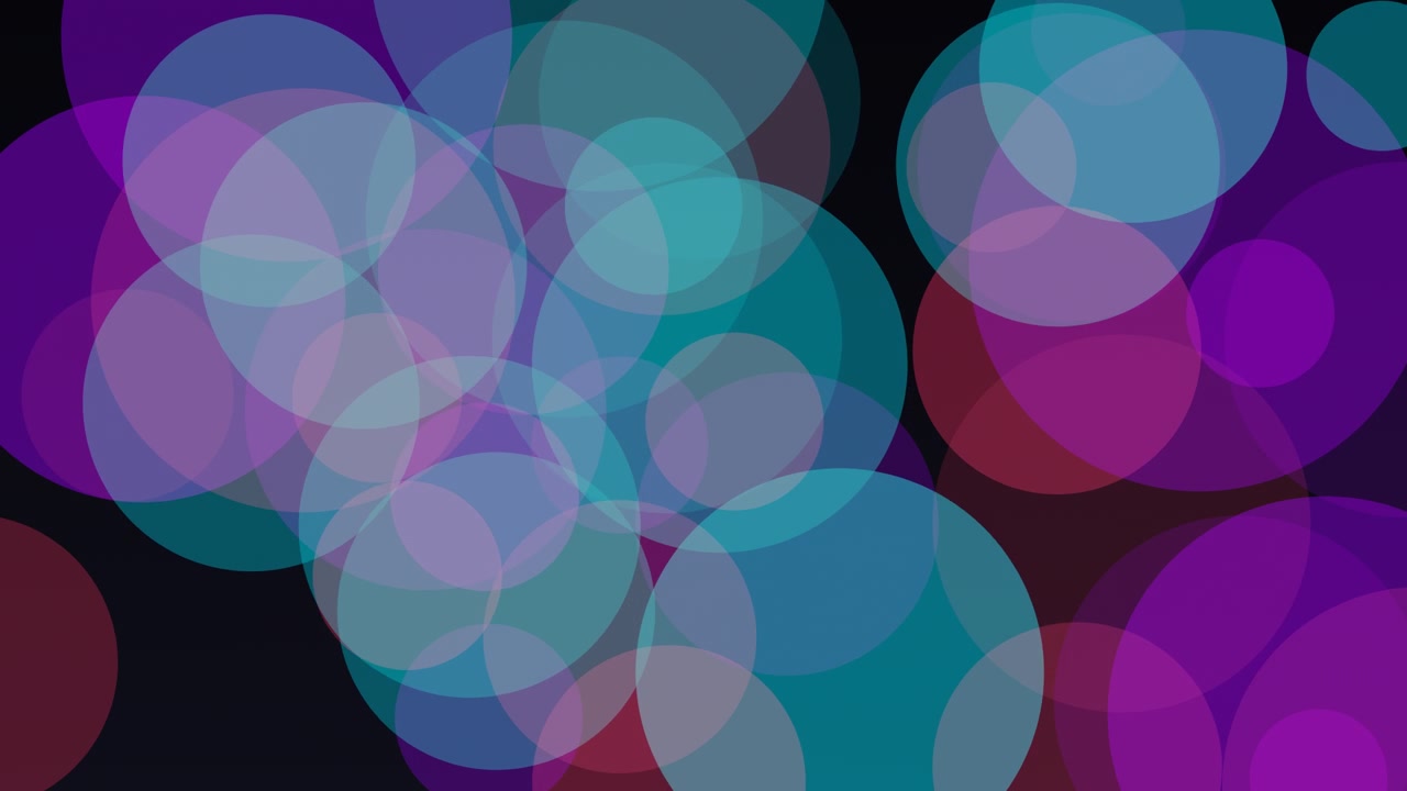 Abstract Motion Background with Overlapping Transparent Colorful Circles
