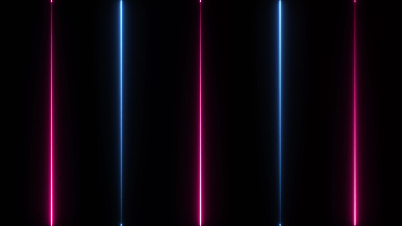Abstract Neon Light Background with Pink and Blue Vertical Bars