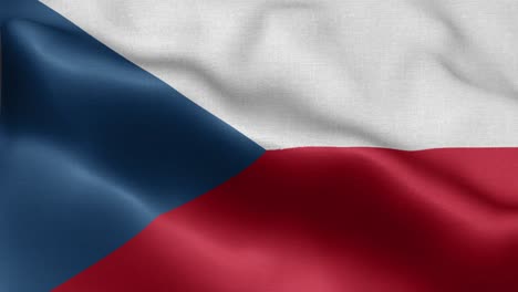 waving loop 4k national flag of czech republic